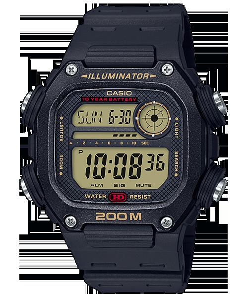 台灣CASIO手錶專賣公司貨附發票數字錶1 0年電力DW-291H-9A 5組鬧鈴