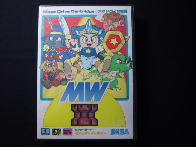 GAME~SEGA MD 1992 MADE IN JAPAN  冒險世界3  電玩 遊戲 卡帶 光碟