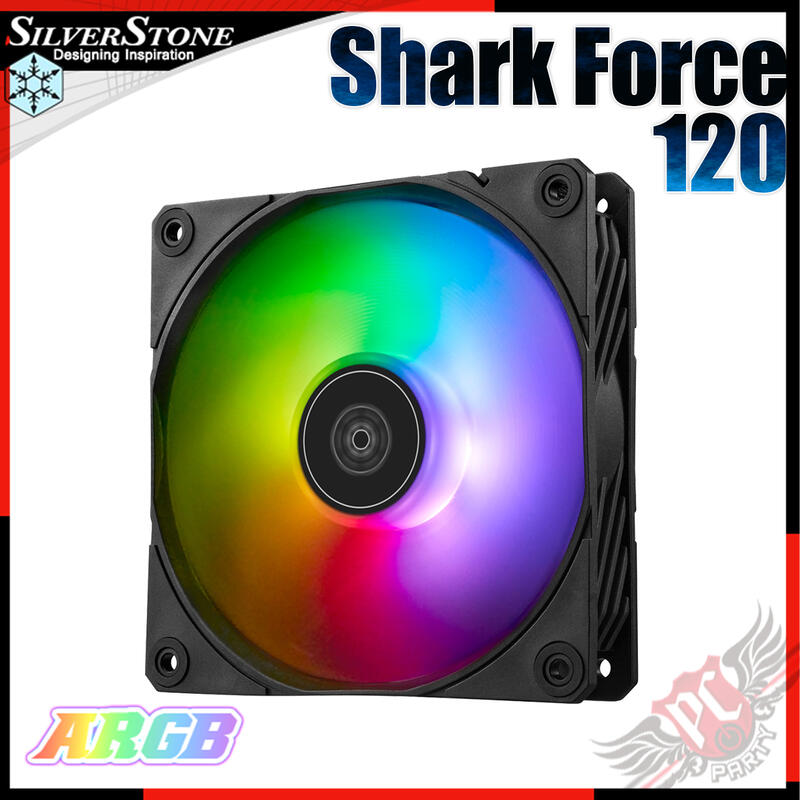 [ PCPARTY ] 銀欣 SilverStone Shark Force 120 PWM高效能 ARGB 風扇