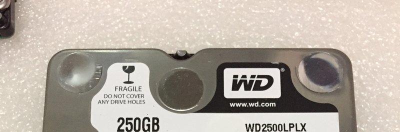 WD Black 黑標 2.5吋 7mm 250GB SATA 7200RPM WD2500LPLX (二手良品)