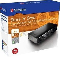 <Sunlink>威寶 Verbatim 2T 2TB USB3.0 外接式硬碟3.5吋外接硬碟