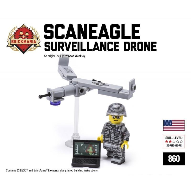 代訂[正版Lego樂高/Brickmania設計出品]現代美軍 ScanEagle 掃描鷹無人機