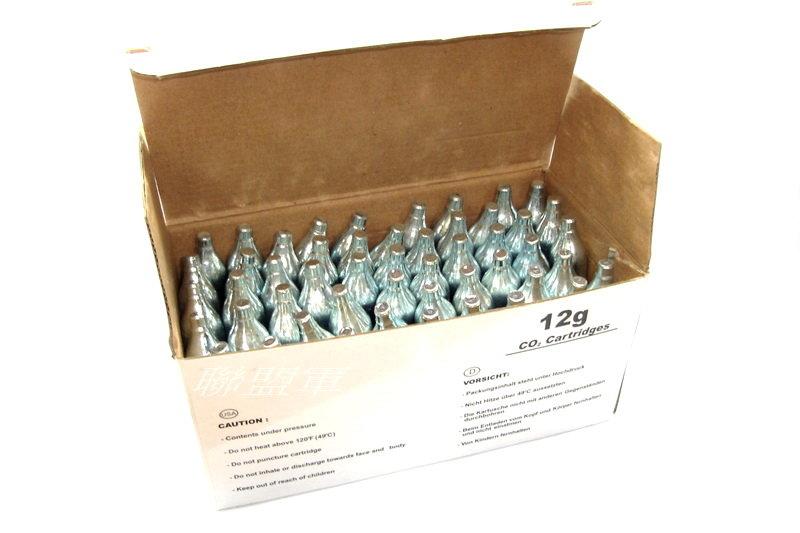 【聯盟軍 生存遊戲專賣店】台製 高品質 12g CO2鋼瓶 一盒50入