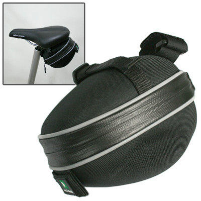 J&H全新安全反光條 硬殼包 蛋型 防水後座墊包(黑色) 後座包  蛋蛋包 馬鞍袋座墊袋坐墊包