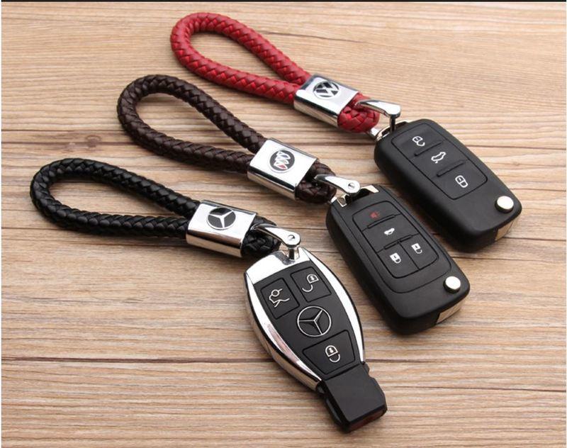 編織皮質汽車鑰匙圈 編織鑰匙 汽車鑰匙扣 手編鑰匙 鑰匙鍊 各式廠牌鑰匙圈 BMW BENZ 賓士 TOYOTA