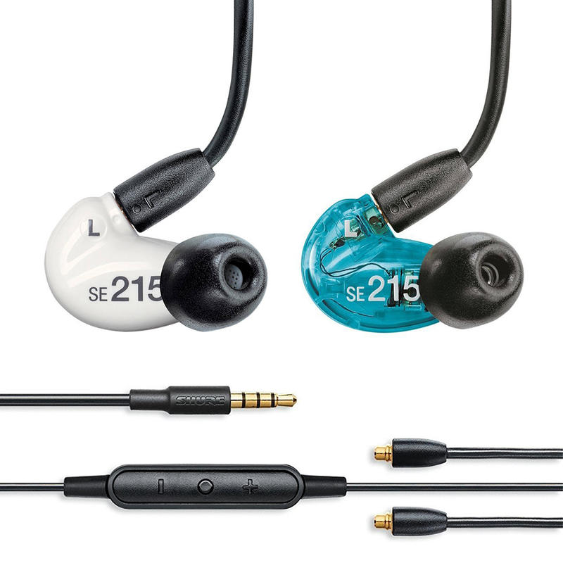 志達電子 SE215SPE-UNI-A 美國舒爾 SHURE 可換線耳道式耳機 線控版 Android/iOS皆可通用