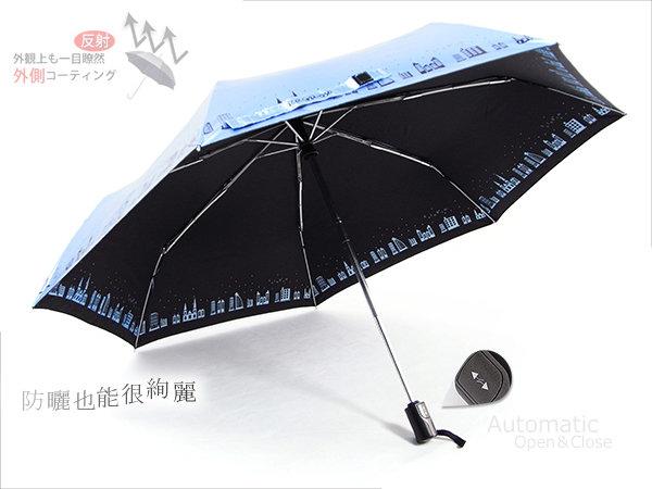 【RainSky雨傘】城市光廊-抗UV自動傘 / 防風傘防曬傘陽傘洋傘折傘 (免運)