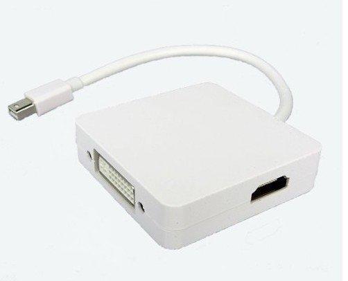 蘋果Apple Mini Displayport to DP / HDMI / DVI 三合一螢幕轉接線 3合1