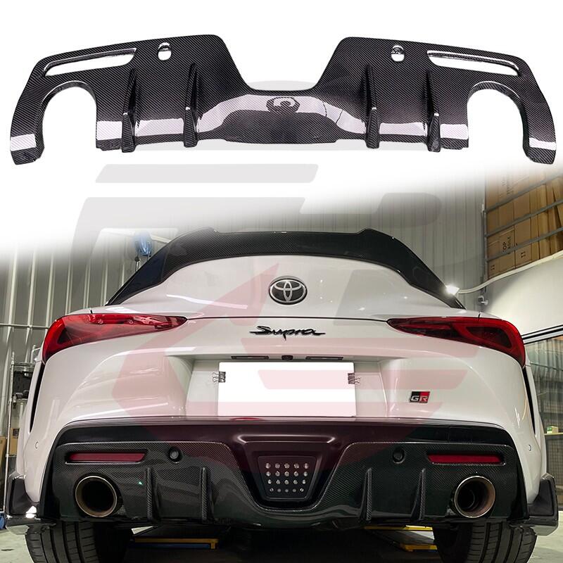 KP擎利國際Toyota Supra A90 第五代牛魔王碳纖維AG款後保桿擾流後下巴