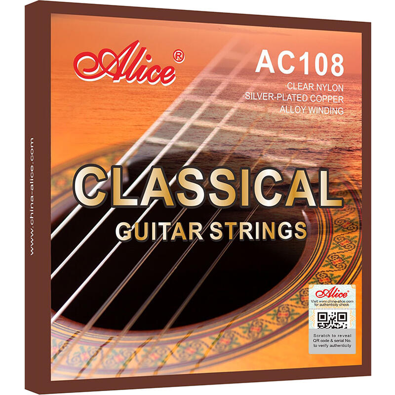 小叮噹的店- ALICE AC108 古典吉他弦 高級尼龍弦 (1套6條)  紙盒裝