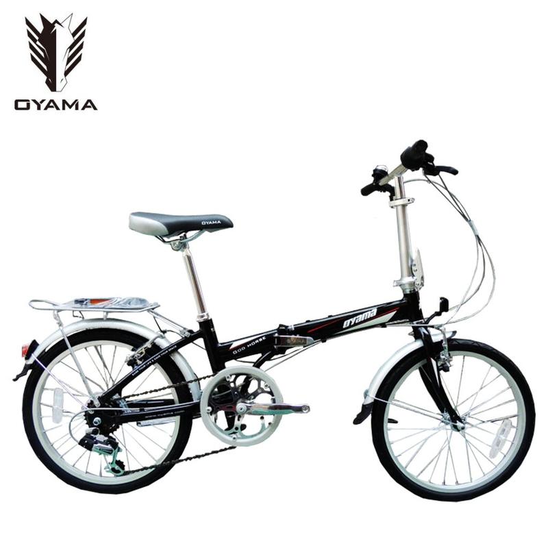 (免運+8大贈品)OYAMA歐亞馬(神馬M100R1)20吋 鋁合金折疊車(黑色)(附摺疊教學影片)台中-大明自行車(