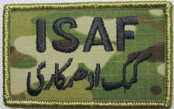 美軍公發 多地形迷彩 Multicam ISAF 國際安全維和部隊 臂章 阿富汗 伊拉克使用 US Army 有魔鬼黏