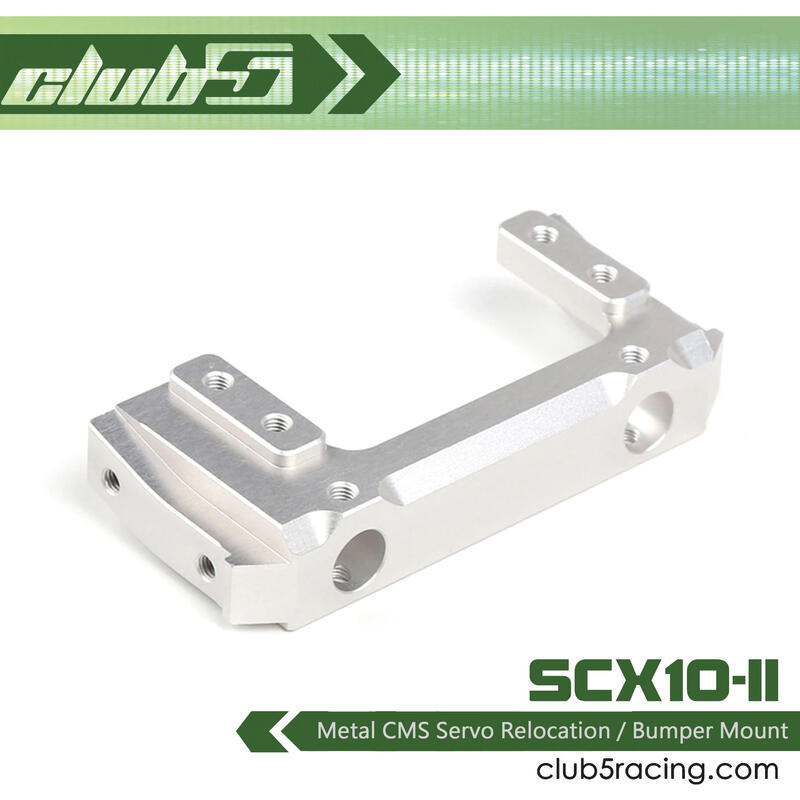 -CLUB 5-SCX10 II 鋁合金伺服支架/伺服前移/平衡車身重量/可搭配電池盤 FA-0002