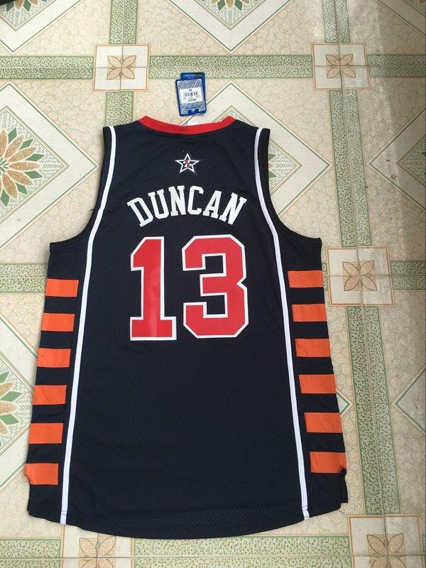 NBA2018全明星賽球衣 美國夢幻隊 duncan鄧肯 Curry Durant 湯普森 浪花兄弟