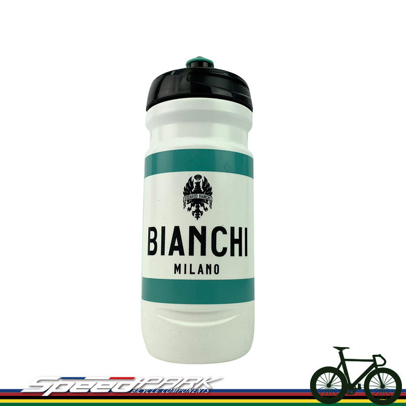 【速度公園】義大利 Bianchi 600ml 米蘭青 MIT 大開口 自行車用水壺 C9010096 公司貨