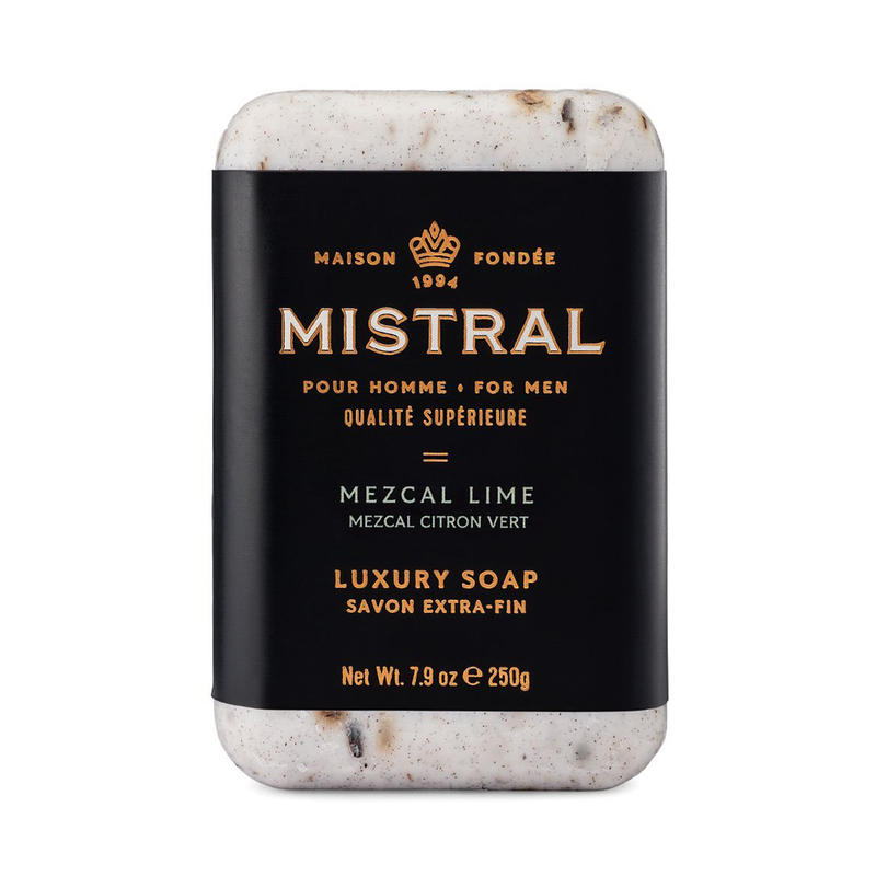 美國 Mistral - 龍舌蘭萊姆 去角質沐浴皂（Mezcal Lime）男 身體去角質 沐浴乳 沐浴皂