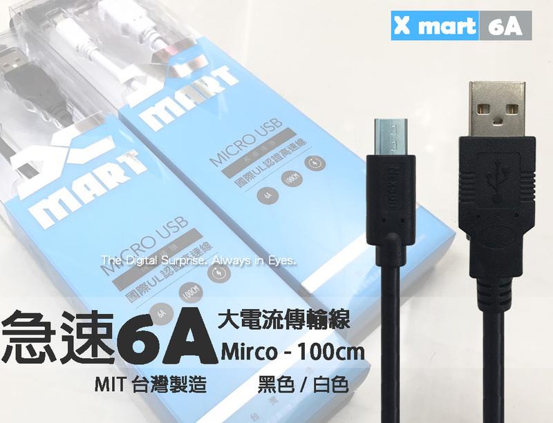 【6A急速認證 1米】Micro 適用HTC M7 M8 M9 M9+ S9 A9 E9+ E8 傳輸充電線旅充線快充線