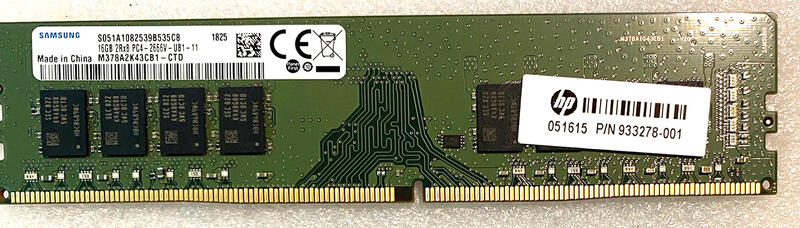 三星 16GB DDR4 PC4-2666 桌上型記憶體 RAM