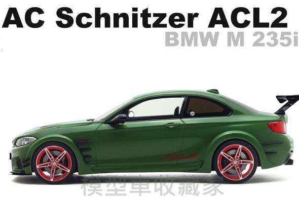 GT Spirit 1/18 BMW AC Schnitzer ACL2 M235i - Modèle Résine Vert, Collection Voiture Miniature - Neuf