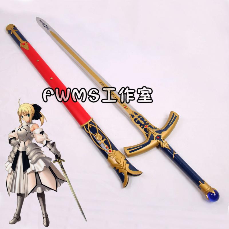 Fate運命長夜黒化セイバー誓約勝利の剣 武具 模造刀 Cosplay 石中