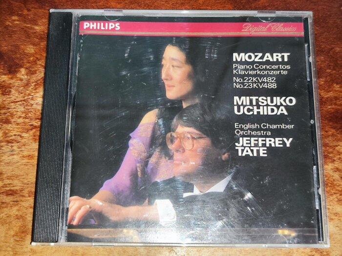 內田光子 Tate Mozart 莫札特 第22&23號 鋼琴協奏曲 英國室內樂團 Philips