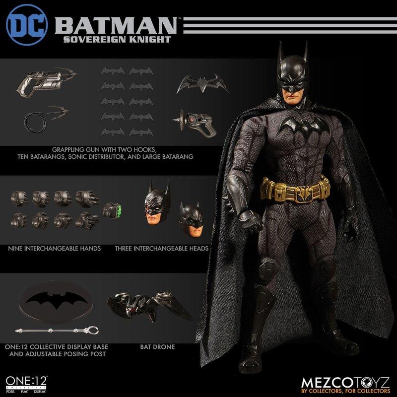 【史派克工廠】(售完) Mezco One:12 DC Batman 蝙蝠俠:君主騎士  君主 蝙蝠俠 高譚市