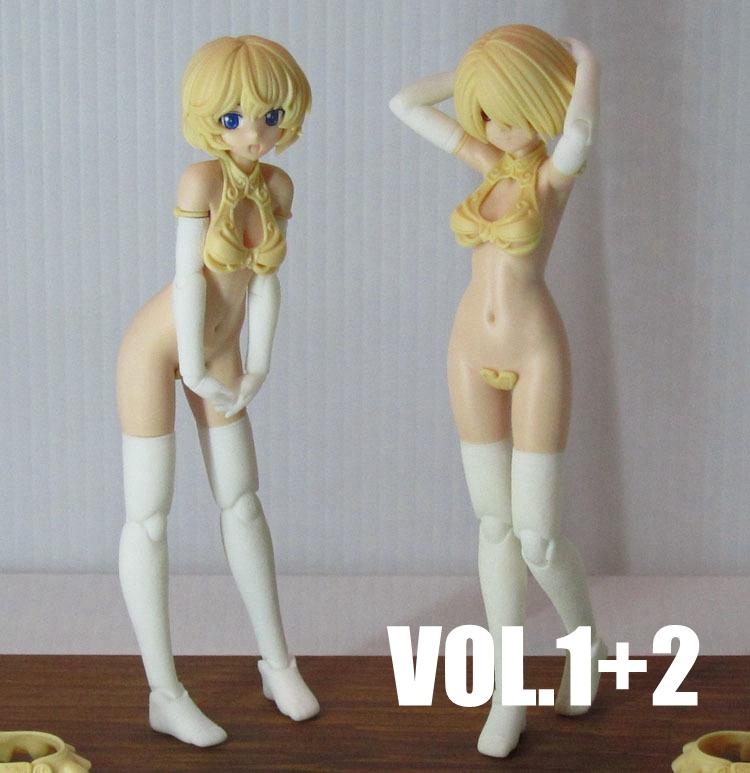 【魯巴夢想飛船】WF2019F KITFOX3D Vol 1~4 機娘 女神裝置 素體 身體 髮型 樹脂 GK 改件