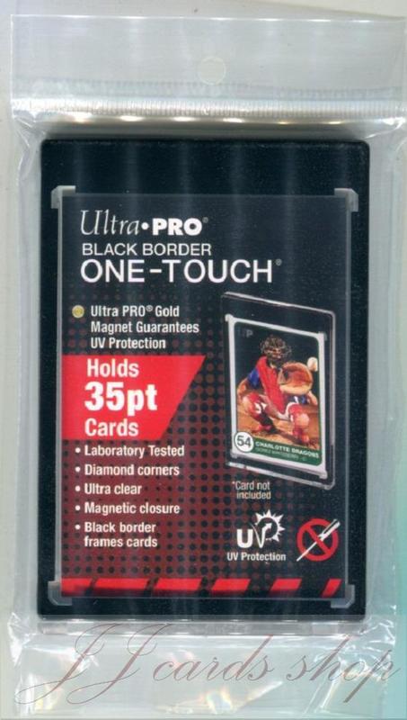 【☆ JJ卡舖 ☆】美國原廠 Ultra Pro 抗UV款 - 吸磁式卡夾 / 磁鐵卡夾 尺寸：35pt (黑框版本)