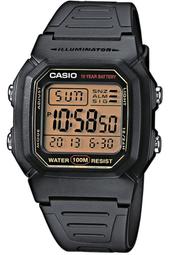 附發票 台灣卡西歐公司貨【時間光廊】CASIO 十年電池 防水100M (當兵/學生) W-800HG-9A
