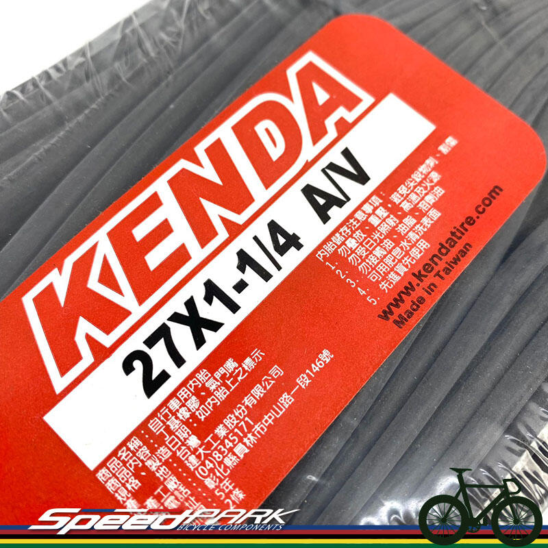 【速度公園】KENDA 建大 27x1-1/4 A/V 美式氣嘴 登山車內胎 台灣製造