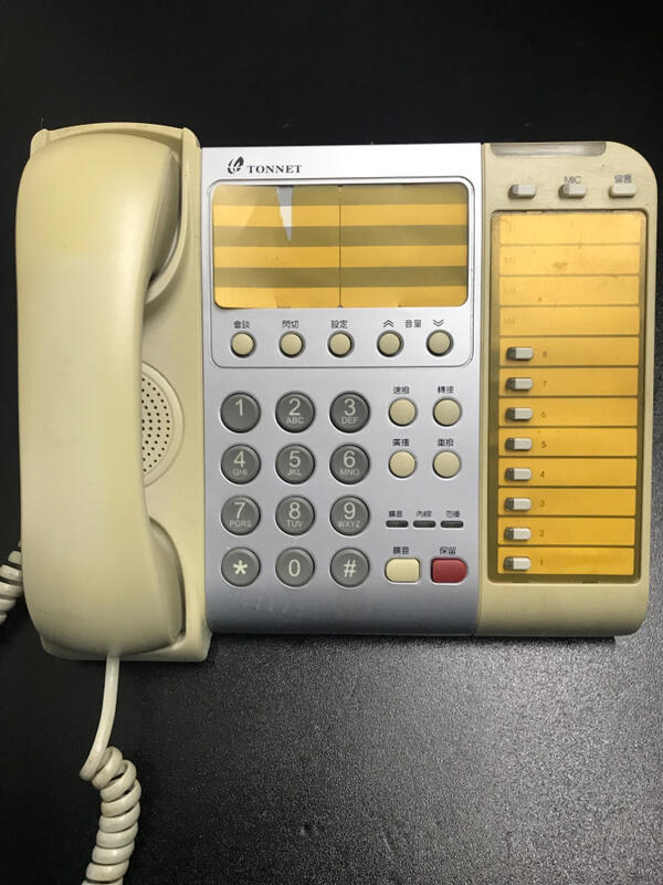 通航 TONNET TD-8315標準型數位話機 TD8315 需搭配DCS30或DCS60主機使用