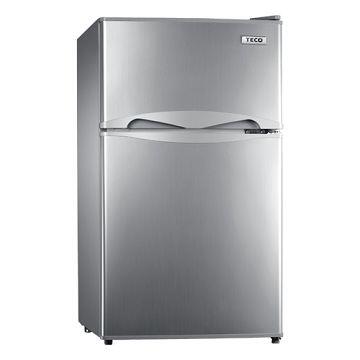 【東元TECO】100L 一級能效 雙門小冰箱/雙門冰箱/R1011W R1001S/R1001N 銀色