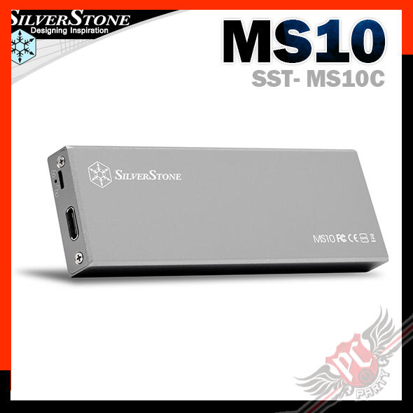 [ PCPARTY ]  SilverStone MS10 M.2 SATA 隨身硬碟外接盒