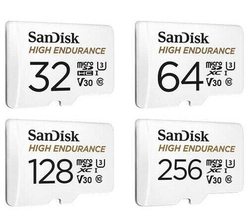 SanDisk 高耐寫 行車記錄器 監視器 記憶卡 64G 128G 256G V30 U3 4K MicroSD