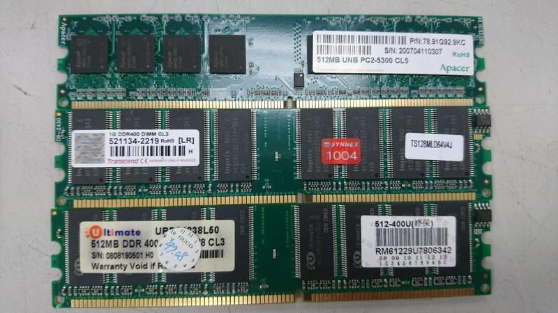 DDR 512 MB 1GB  DDR2 1GB