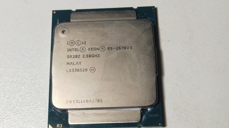 CPU  Intel XEON E5-2678V3 含RGB亮彩散熱器