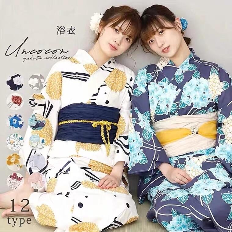 02 日本和服浴衣女傳統款式高級純棉質地日本旅遊寫真和服浴衣| 露天市集| 全台最大的網路購物市集