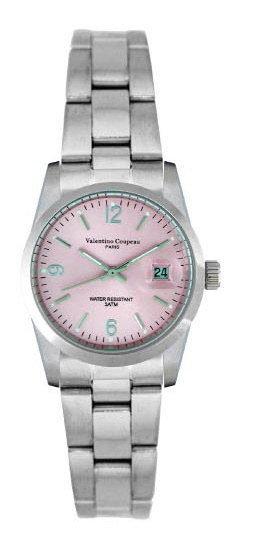 (六四三精品)Valentino coupeau(真品)(全不銹鋼)精準女錶(附保証卡)12168SL-42