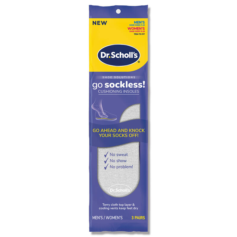 Dr. Scholl's 爽健 吸濕透氣鞋墊 3雙入 (男女皆適) 男性鞋墊 女性鞋墊【DDBS】