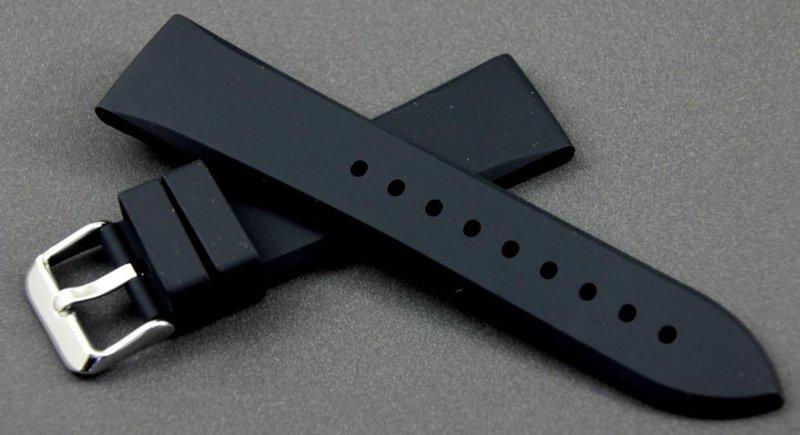 來來鐘錶~silicone strap設計師款紳士錶適用優雅風格劍型收尾高質感平面無紋22mm矽膠錶帶不鏽鋼扣tissot iwc seiko