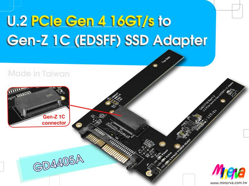 U.2 PCIe4.0 to Gen-Z1C+12V Hot plug Power Protection !輕微瑕疵款!