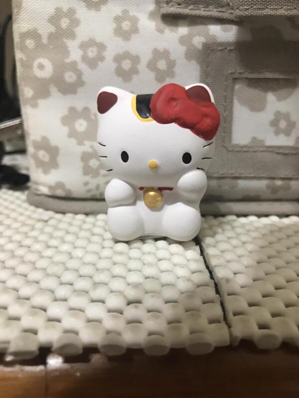 日本 三麗鷗 KITTY 凱蒂貓 陶瓷 Sanrio 角色 模型 招財 公仔 人偶 扭蛋 轉蛋