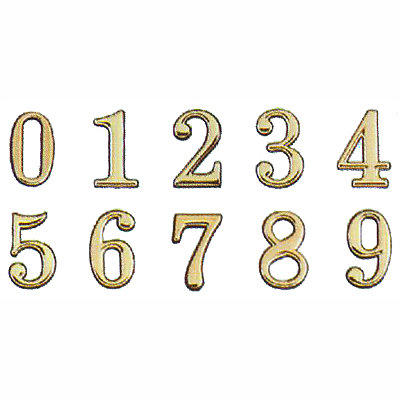 【文具通】新型圓弧燙金 門牌 標示牌 數字可貼 約5cm 餐飲飯店小吃 0~9 AA011022
