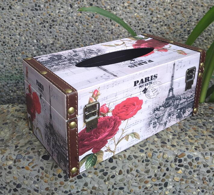 【浪漫349】單個特價仿皮革鉚釘裝飾paris 巴黎鐵塔玫瑰