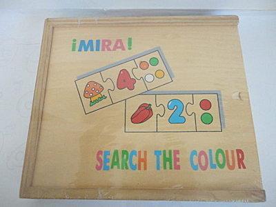 【小幫手童書坊】世一 兒童木質基礎認知教具-數字+顏色對對碰