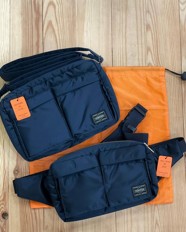 日本吉田PORTER TANKER 鉄紺藍IRONBLUE SHOULDER BAG斜肩背包