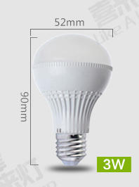 白光燈泡 電壓:12v 功率:3w E27燈泡頭 LED節能照明適用於12V電瓶 露營 戶外活動 地攤夜市