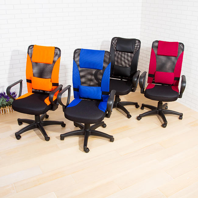 生活大發現-B-典雅氣壓網布加厚辦公椅電腦椅(4色)/學生椅/電腦桌/秘書椅/P-D-CH034 四色可選
