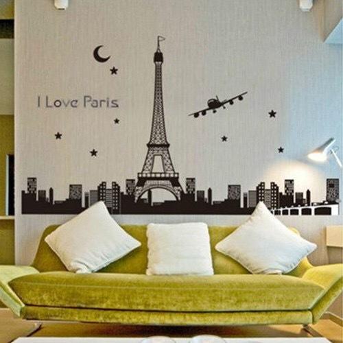 螢光壁貼 法國巴黎艾菲爾鐵塔 Wall Art 創意 佈置 DIY  無痕設計 不傷牆面