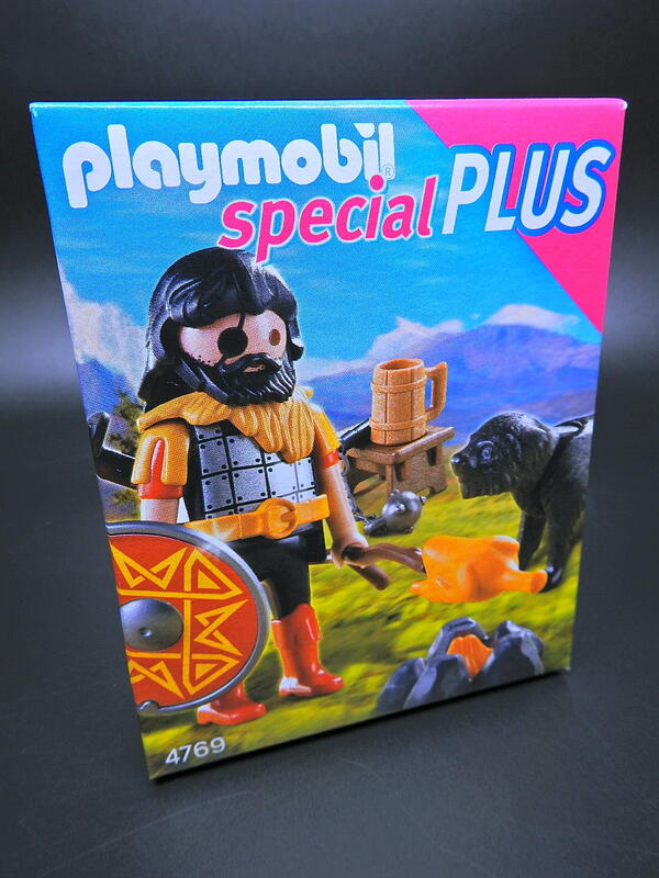 Playmobil SP 2011年 摩比 4769 蠻族 戰士 與 老狗 Barbarian 人偶 A135